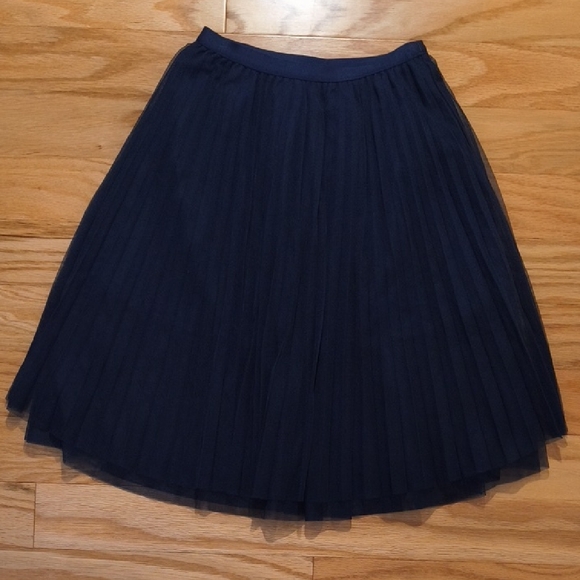 Crewcuts, Navy Pleated Tulle Formal Skirt, Girls 8/9 (EUC) - Picture 1 of 6
